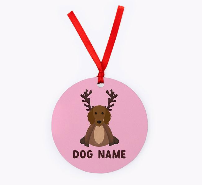 Reindog: Personalised {breedFullName} Christmas Decoration